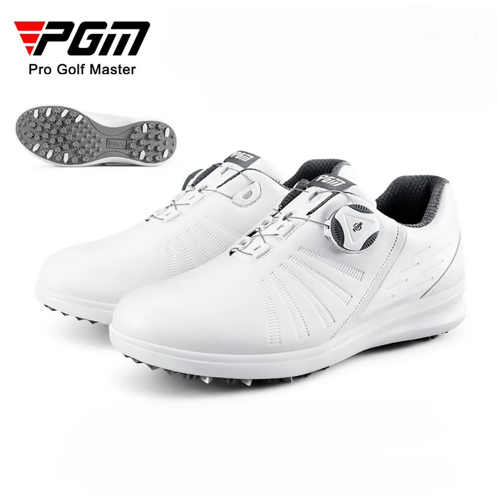 PGM Womens Golf Shoes Sneakers Ladies Breathable Non-Slip Trainers Shoes Lightweight Knob Buckle Shoelace Sneakers XZ179