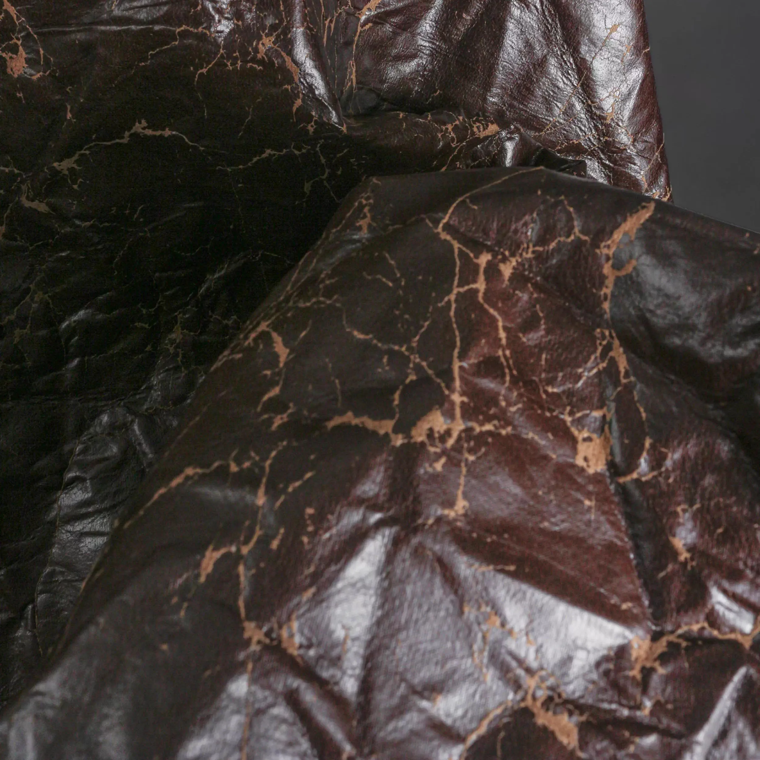 

1 ярд кофейного цвета, рок, плюш, морщинистая композитная кожаная ткань, пальто, юбка, сумка, дизайнерская ткань своими руками для пэчворка