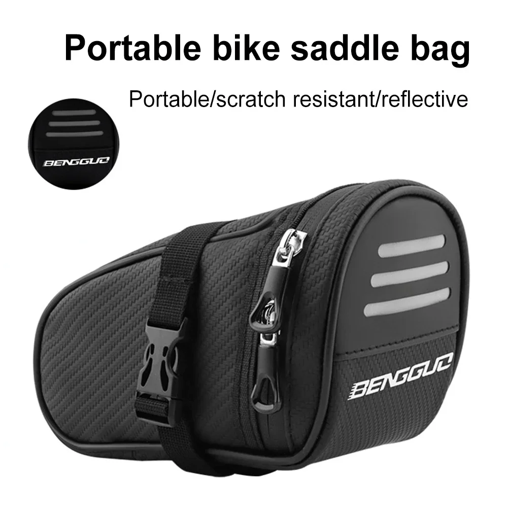 AliExpress NONE Highway mountain folding bicycle tail bag, rear seat bag storage bag tool kit, bicycle riding equipment hanging bag