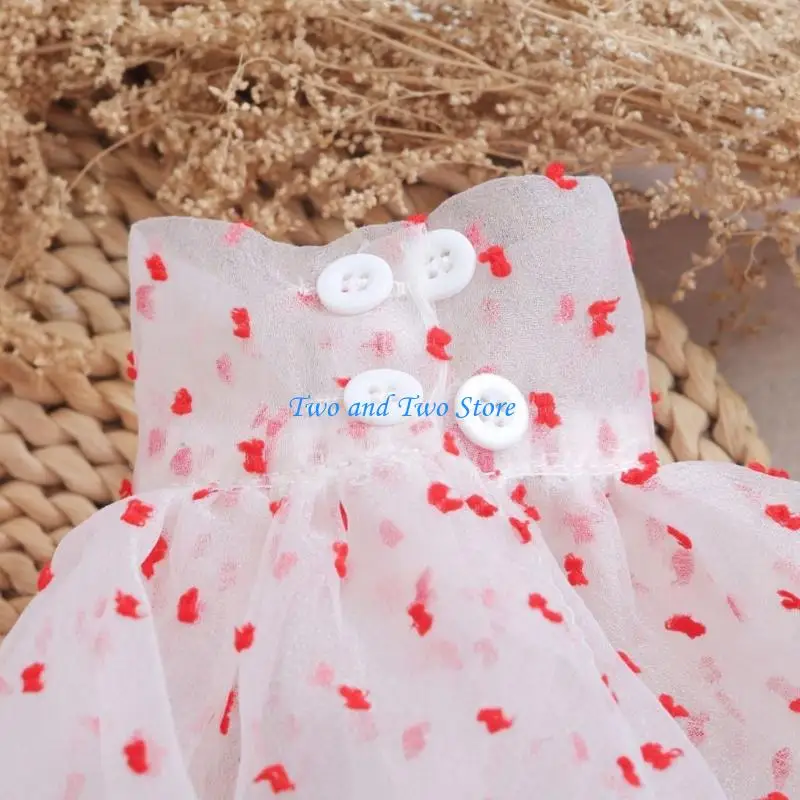 

HX6F Faux Sleeves with Sheer Flared Design Decorative Sleeves Wrist Cuffs Dotted Arm Cover For Women Sweater Outfit Accessory