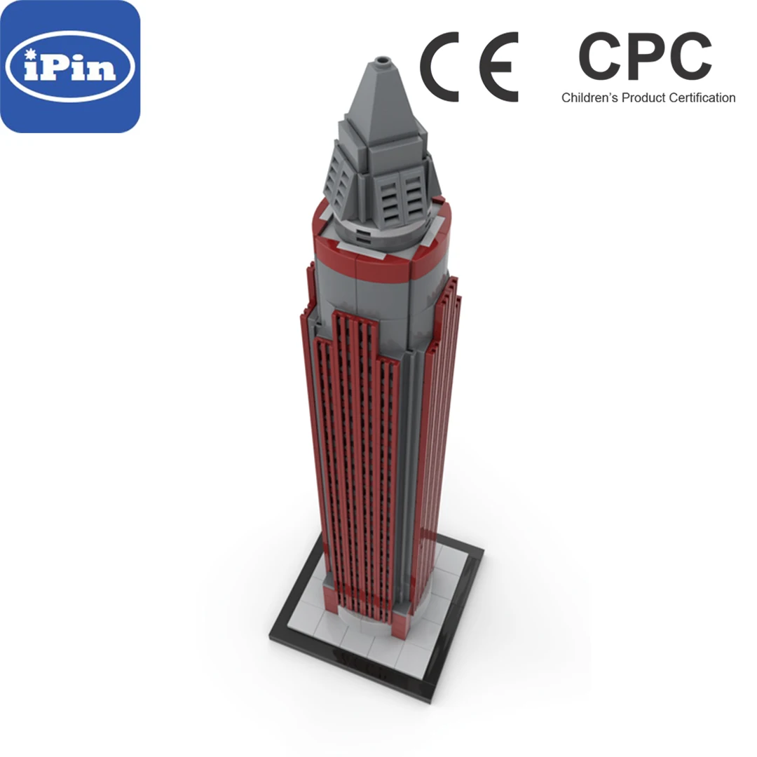 MOC-149040 Messeturm décennie s de Construction 1:800 DIY décennie s de Construction Jouets Pour Enfants Cadeaux Dessins Électroniques