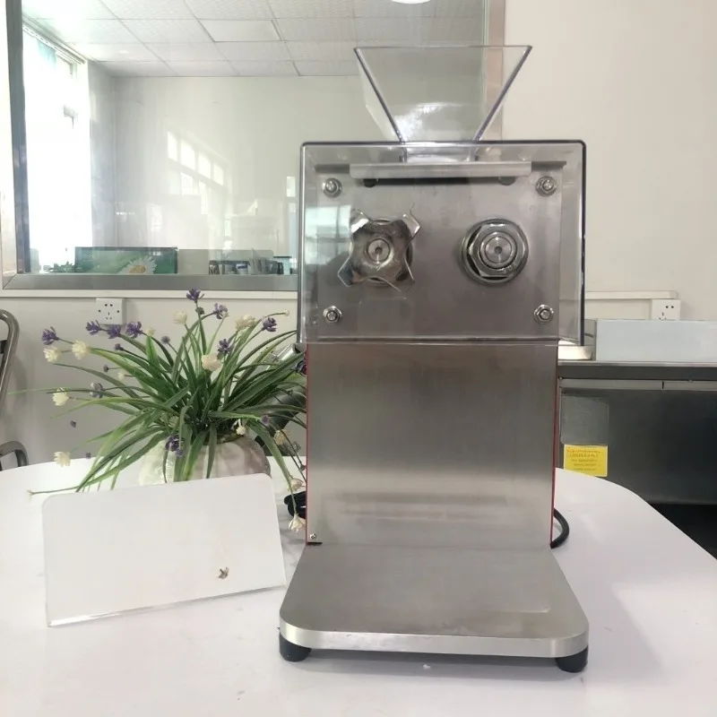Desktop mini restaurant type meat cutter, fresh meat slicer slicing pepper louver shredder