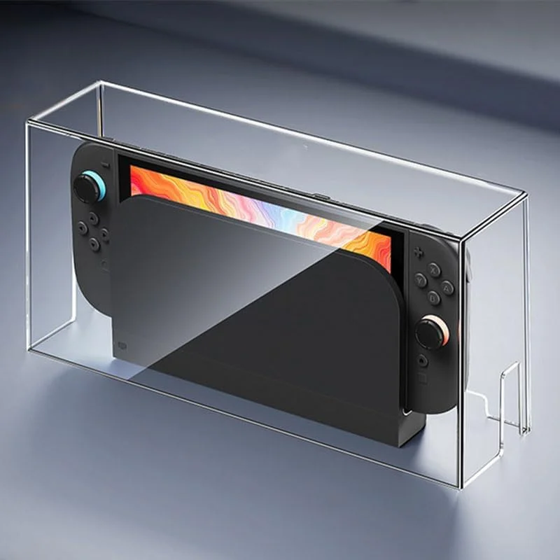Transparent Acrylic Dust Cover for Nintendo Switch 2 & Oled Console Dock Dustproof Protective Case For Switch 2 Accessories