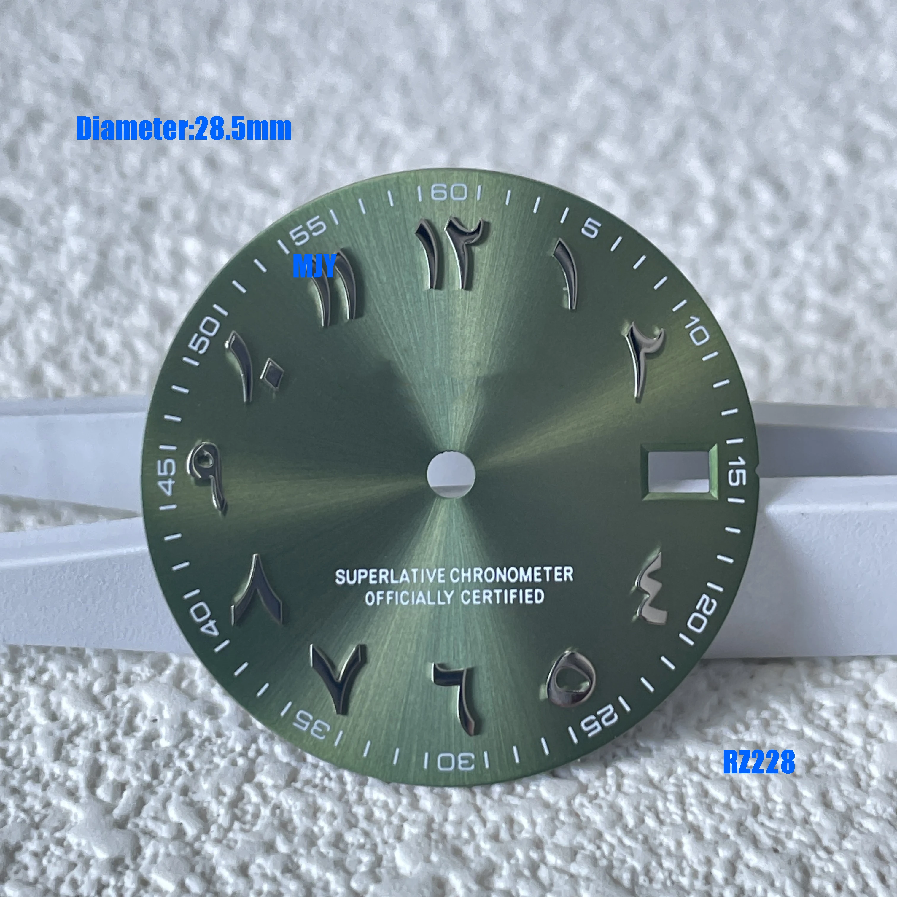 28,5 мм одиночный свет S логотип арабские цифры S циферблат подходит nh35 36 механизм S аксессуары для часов без светящихся инструментов для ремонта часов