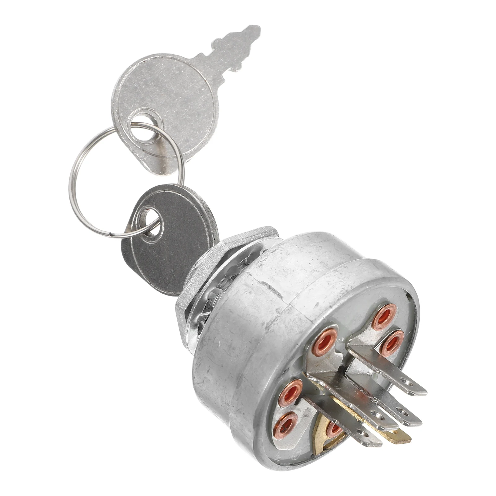 

Key Ignition Switch for Lawn Mower Tractor Vehicle Replacement Starter Switch Panel Zinc Alloy Durable Easy Install
