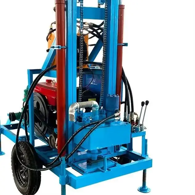 

Customized Accurate Positioning Water Well Drilling Rig Diesel Hydraulic Wheeled Crawler 25HP 30HP 150m Drilling Capacity