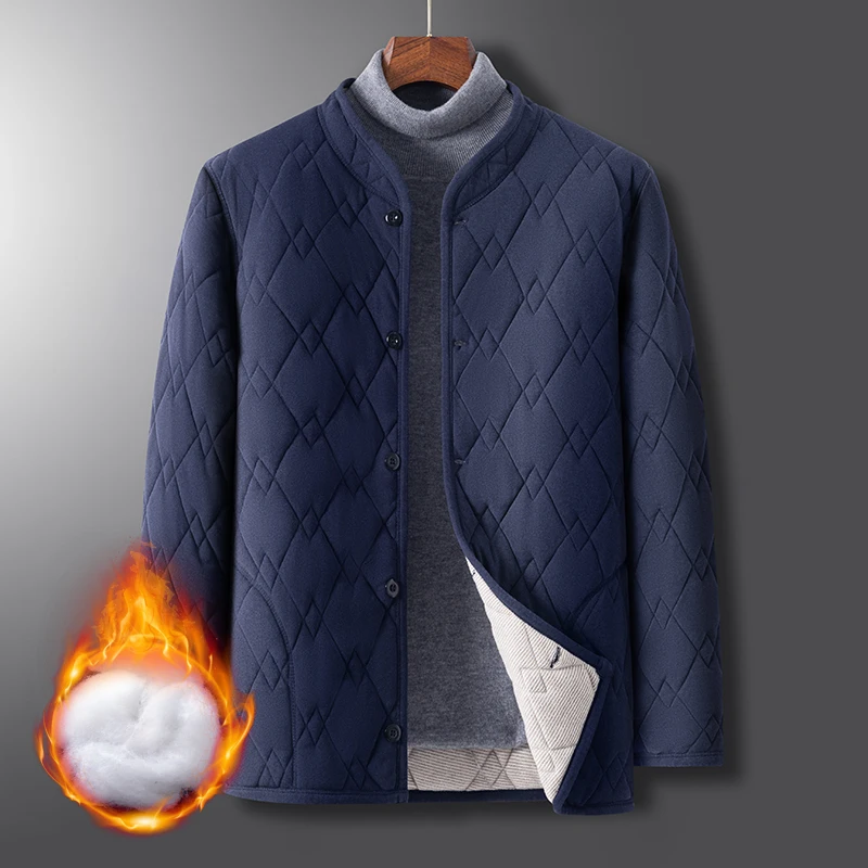 

Куртка на хлопковой подкладке для людей среднего и пожилого возраста. Зимняя верхняя одежда. Универсальное термопальто для пожилых людей.