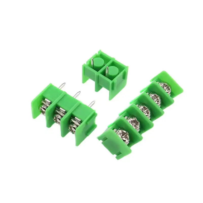 5 Stück grüne Klemmenleiste KF7.62mm, Barrier-Typ, 2P3P, verbindbar, PCB-Abstand 7,62mm – Detail 4
