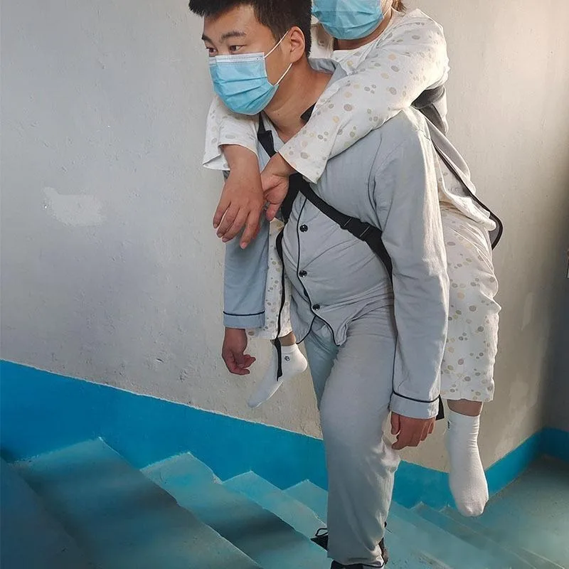 Patient Lift Elderly Shifting Sling Carrier Disabled Strap Up Down Stairs to Wheelchair Moving Transfer Belt Mat