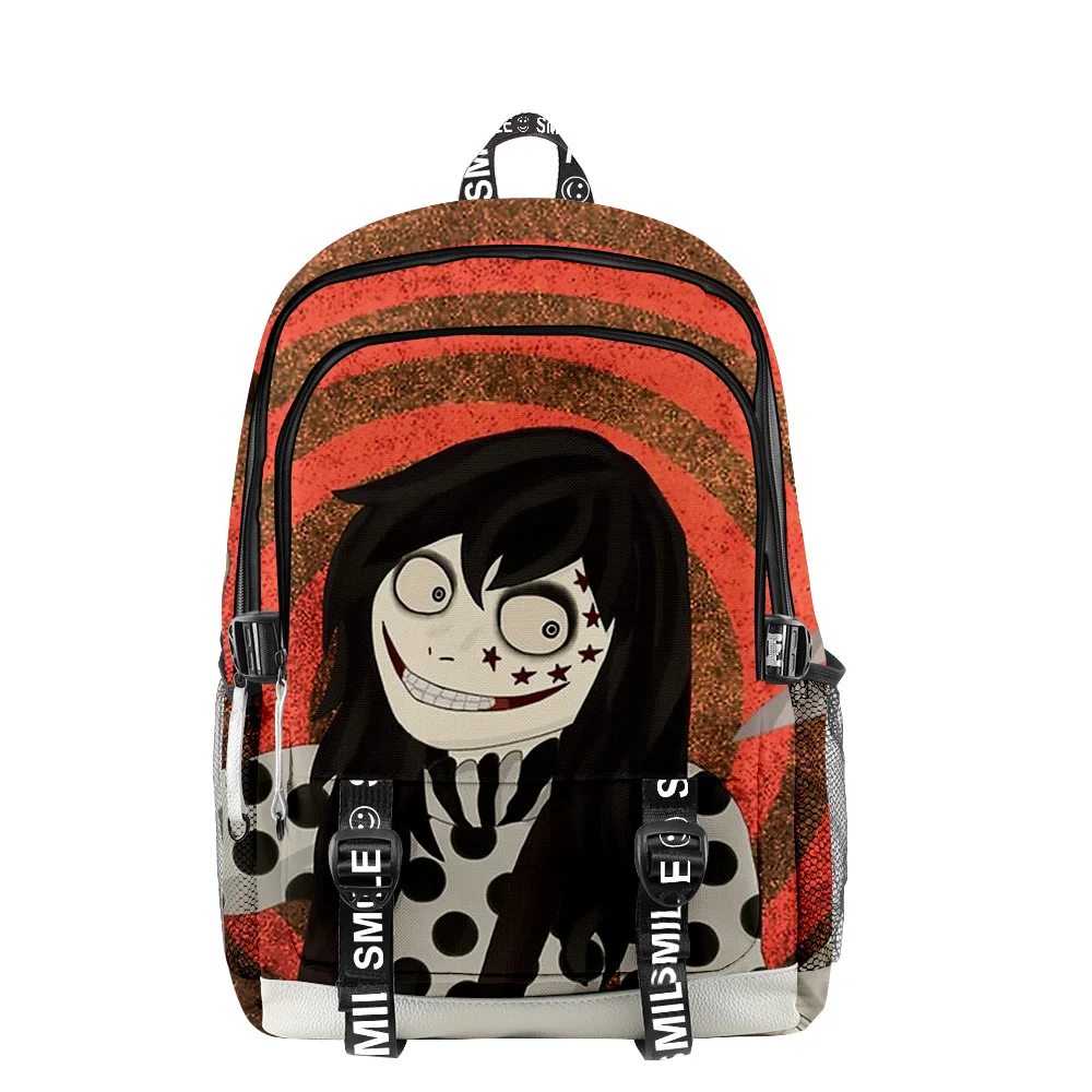 2024 3D Print Horror Creepypasta Men Women Backpack Oxford School Bag Fashion Style Teenager Girl Child Bag Travel Backpack