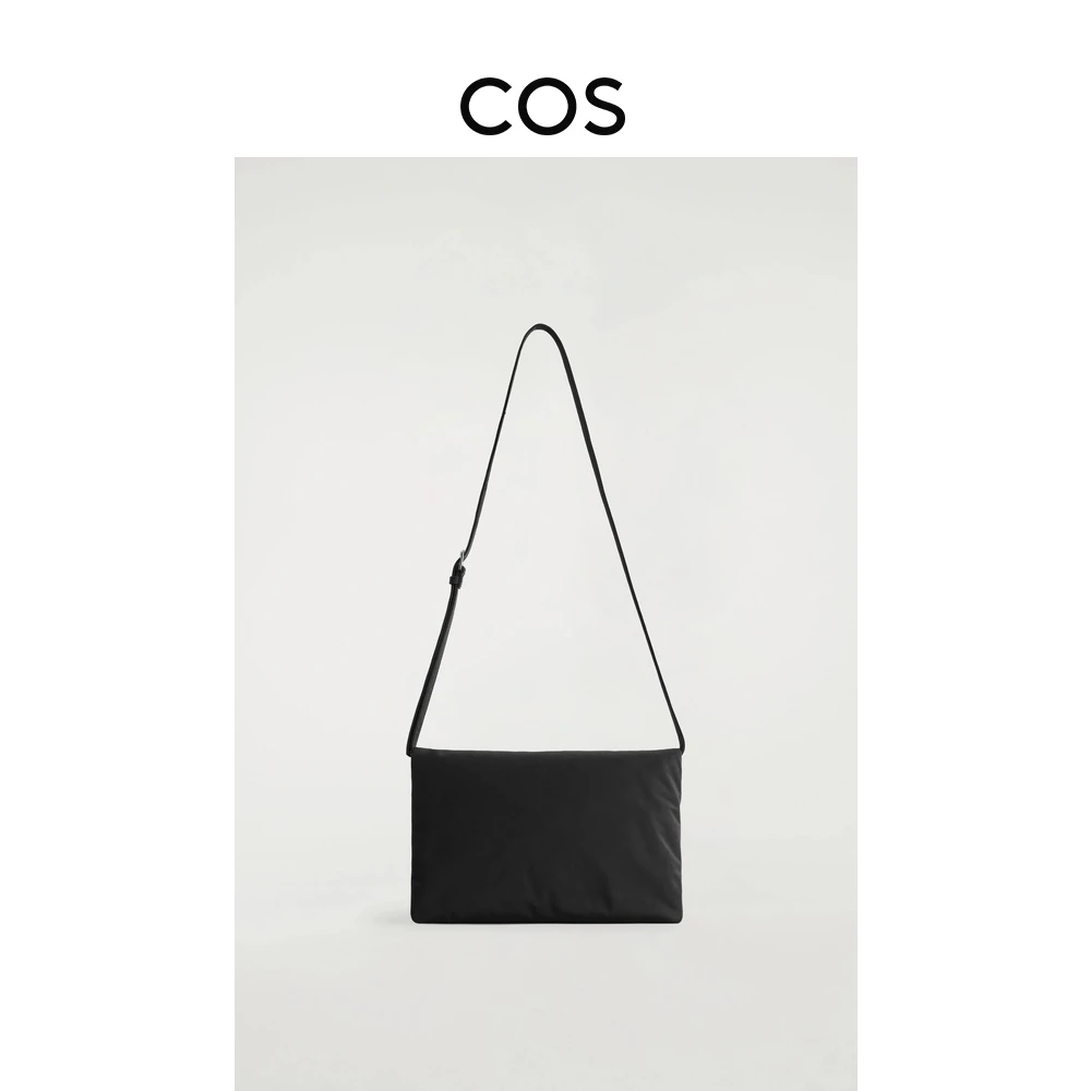 

COS Женская сумка через плечо на молнии Bla, новинка осени 2024, конверт с одним ремешком, однотонная сумка-мессенджер для молодежи, Commutin...