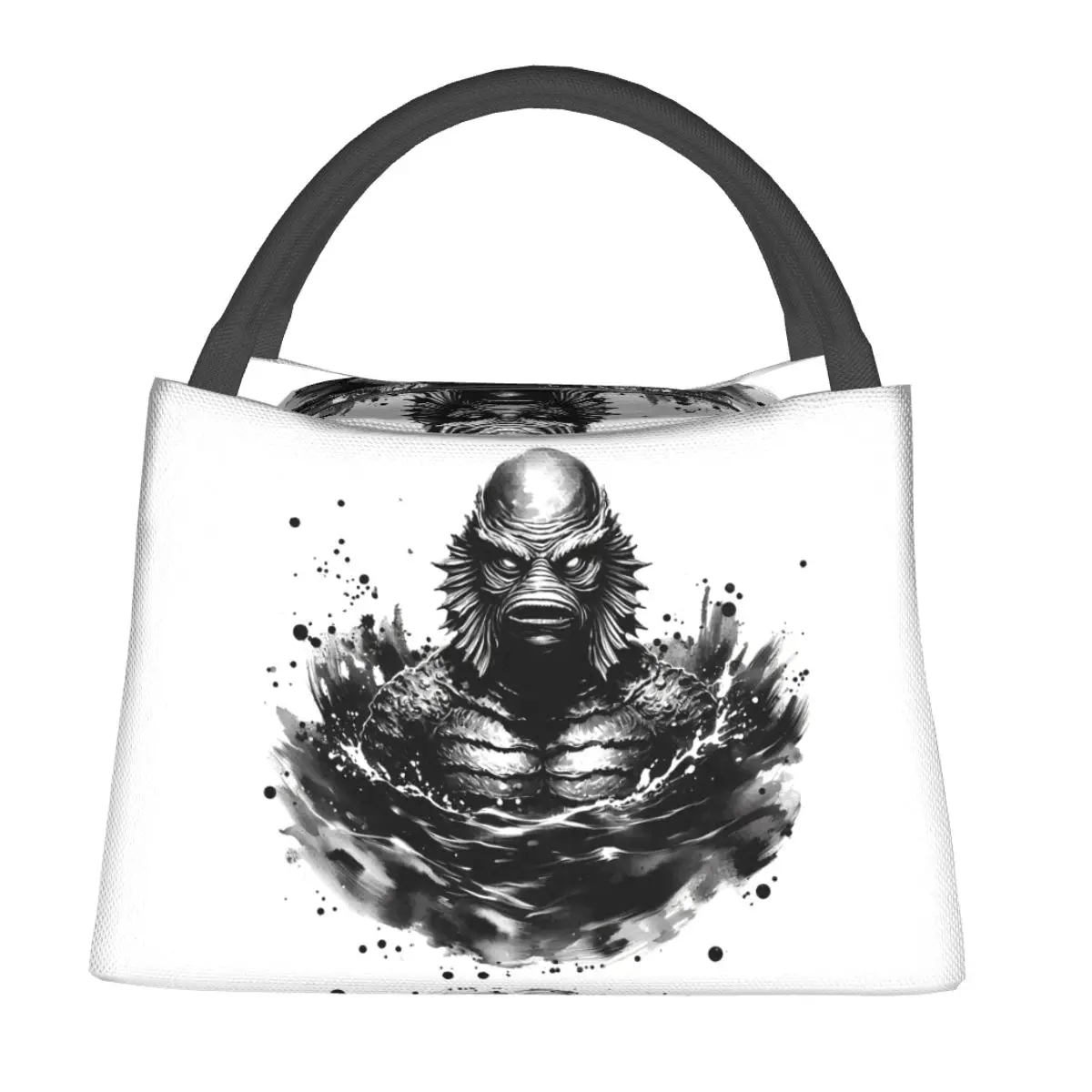 Creature From The Black Lagoon Lunch Bags Insulated Bento Box Lunch Tote Picnic Bags Cooler Thermal Bag for Woman Children Work