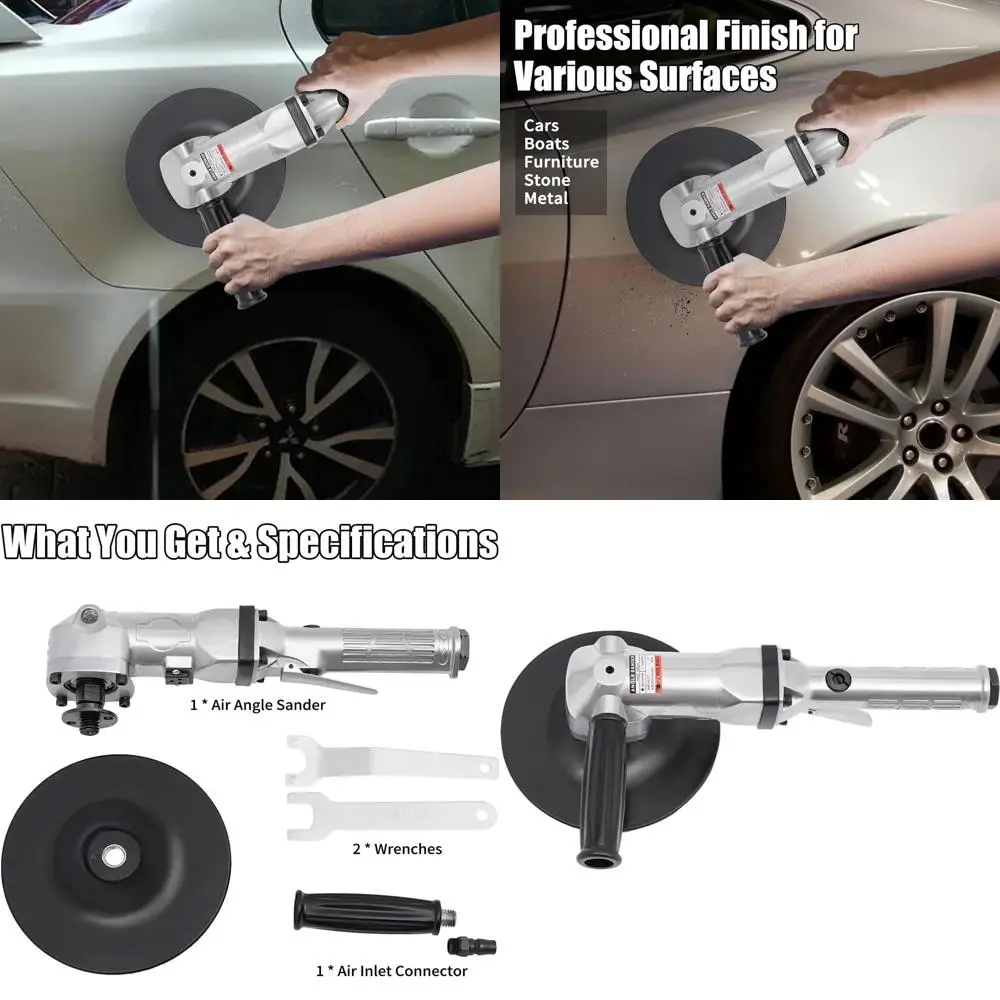 

Мощная пневматическая угловая шлифовальная машина 4500 об/мин для полировки полов, камня, автомобилей, судов и мотоциклов