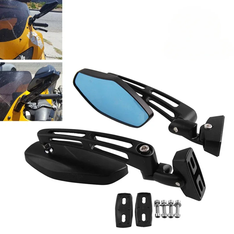 

Motorcycle Rearview Mirror CB400 CBR600 1000RR Ninja 250 500 ZX6 ZX7 ZX9 ZX10 ZX12 GSXR600 750 1000 FZR YZF 600 600R R1 R6 R6S