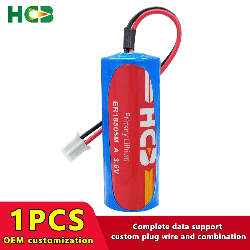 HCB ER18505M A Add PH2.0 Plug Disposable Lithium Battery High Capacity Household Smart Water Meter IC Plug-in 3.6V