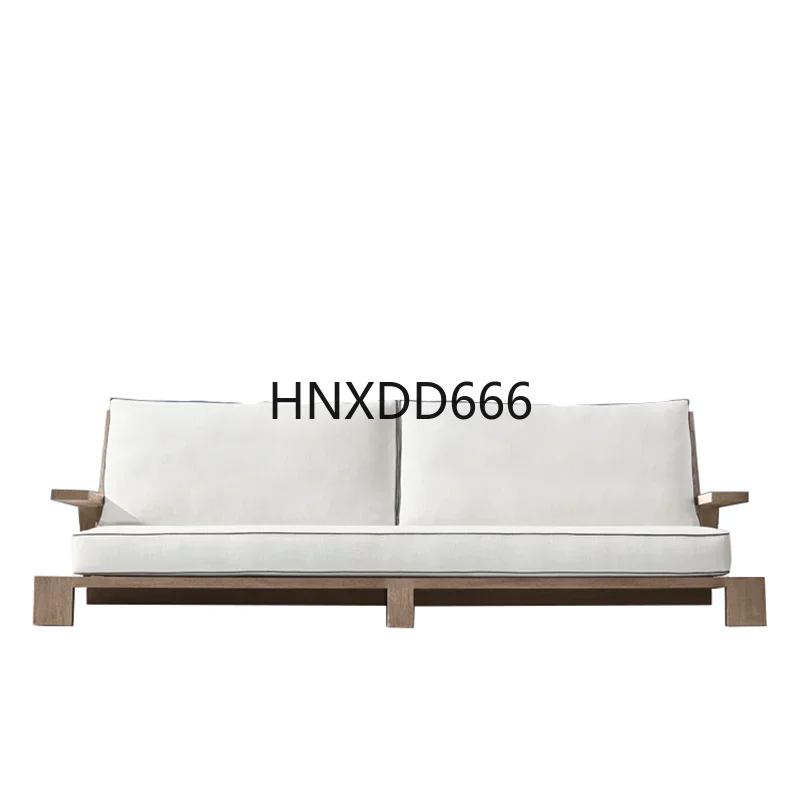 Outdoor pastoral teak sofa leisure open-air furniture combination