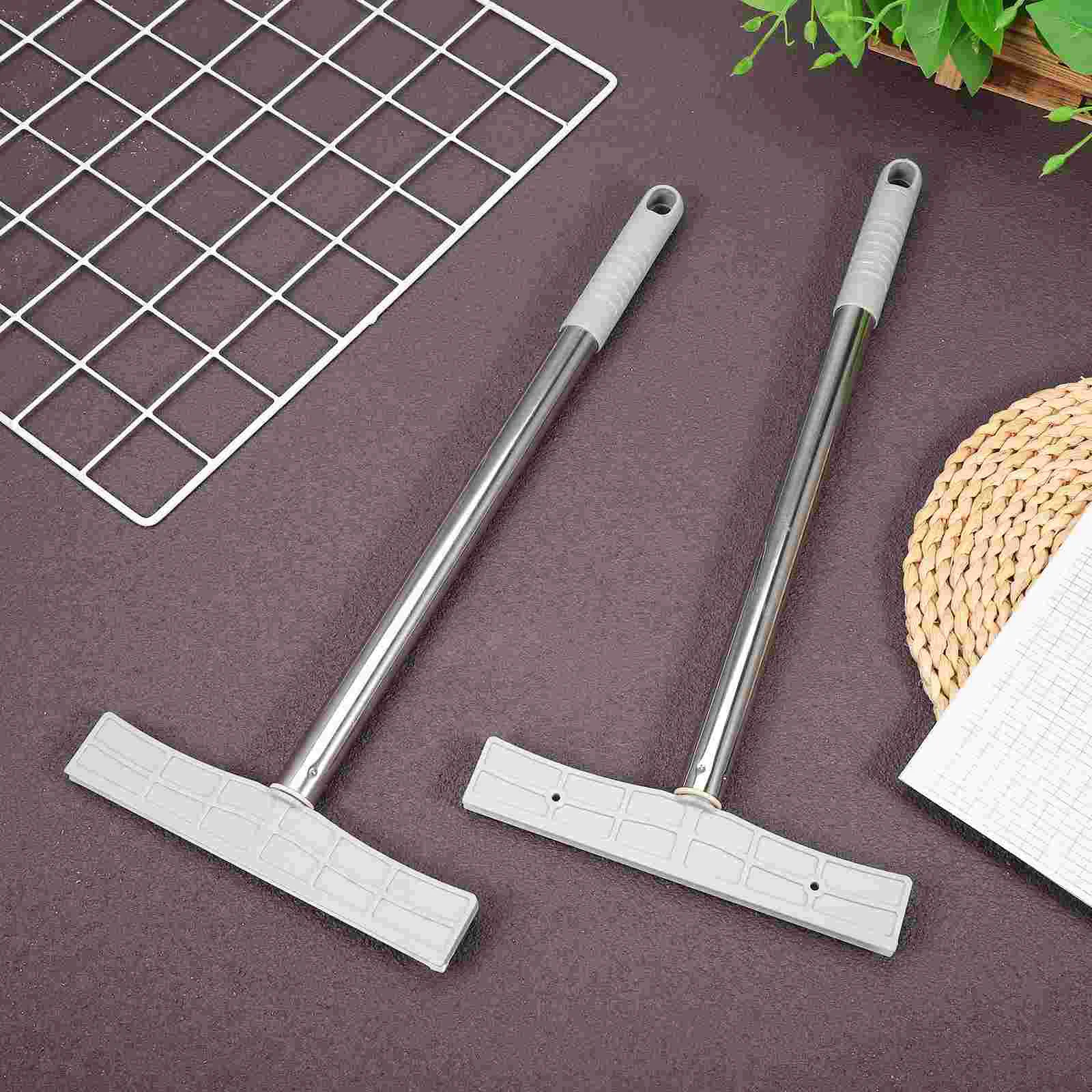 2Pcs Handheld Sign Rod Sports Meetings Exhibition Welcome Sign Holder Stainless Steel Sign Holder Rod