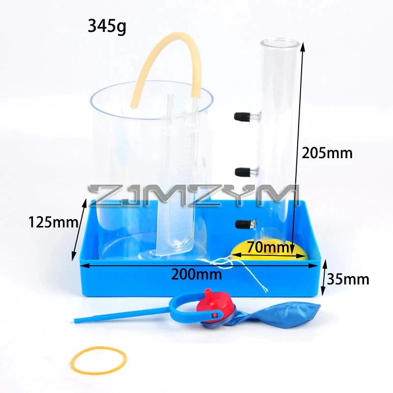 Liquid Pressure And Depth Relations Laboratory Liquid Pressure Mechanical Experiment Physics Teaching Instrument