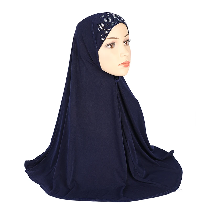 H108 Adults medium size 70*70cm pray hijab muslim hijab scarf islamic headscarf hat armia pull on headwrap