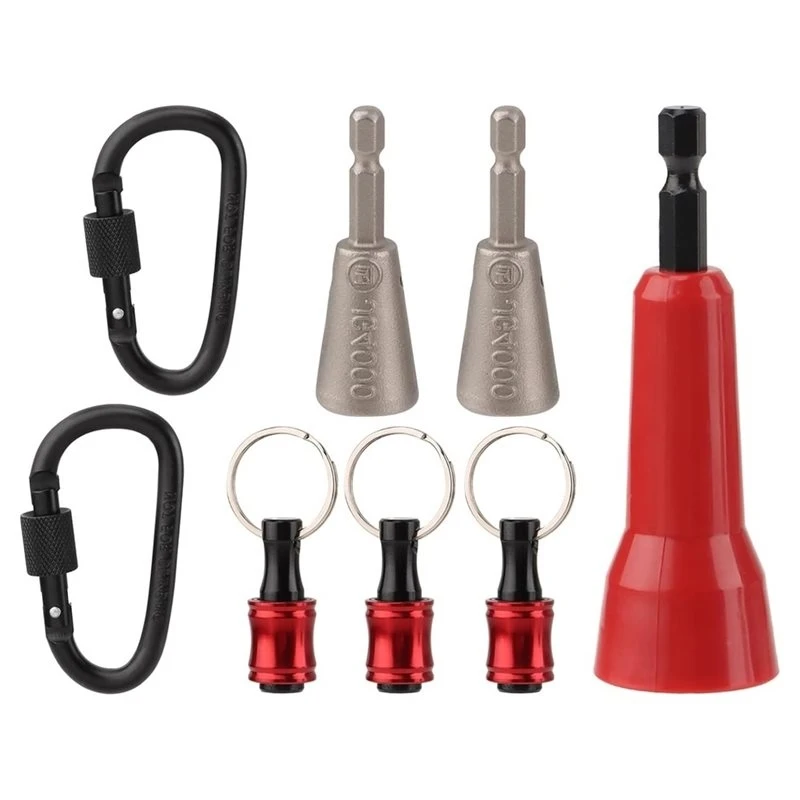 USER FRIENDLY-8Pcs Wire Twister Tool For Drill 1/4Inch Hex Shank For 9-22 AWG