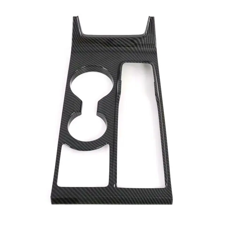 ABS Carbon Fiber Central Console Gear Shift Box Panel Cover Trim For HYUNDAI Tucson 2019-2020