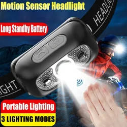 Mini Rechargeable Sensor Headlamp LED Headlight Torch Waterproof Work Light Outdoor Camping Search Light Fishing Head Lamp