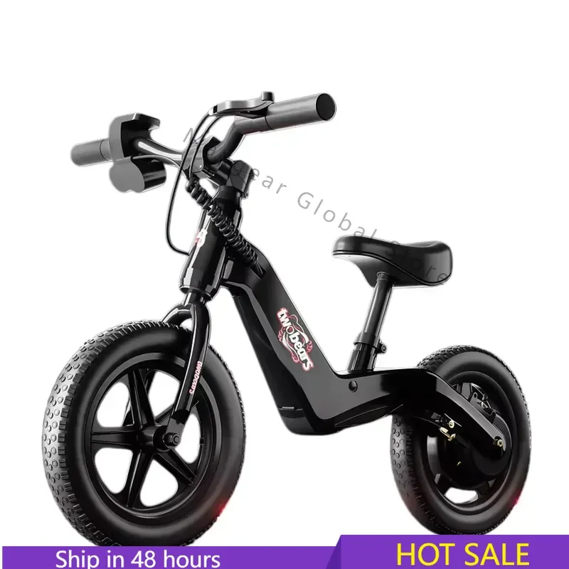 Kids Electric Balance Bike 12 Inch 14 Inch Two Wheel Ride On Car With 24V Battery For Baby Toddler Outdoor Play