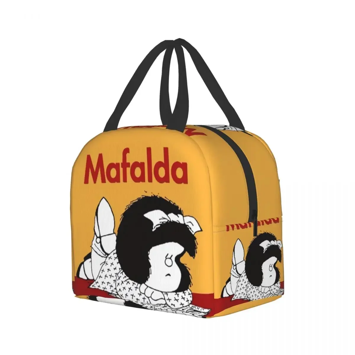 Mafalda Insulated Lunch Bag for Outdoor Picnic Argentine Quino Comics Resuable Thermal Cooler Bento Box Women Kids