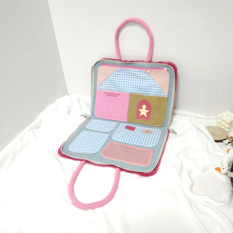 الحلو لطيف القوس حقيبة لابتوب اللوحي ماك بوك اير برو 13.3 14 16 بوصة حقيبة لابتوب ماك بوك ملحق طوي تخزين حقيبة كمبيوتر محمول #5