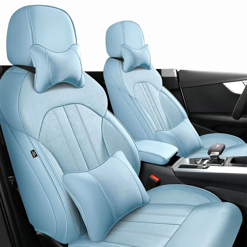 

Custom 1:1 Car Seat Covers For Range Rover Evoque Range Rover Sport BMW E30 Auto Interior Accessories Full Covered Leather+Suede