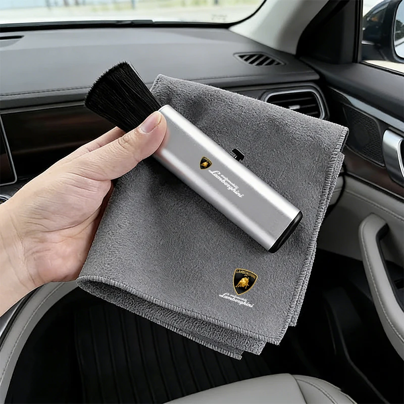 

Sticker Car Detailing Tools Suede Microfiber Rag Retractable Car Cleaning Brush For Lamborghini Urus HuracanAventadorAccessories