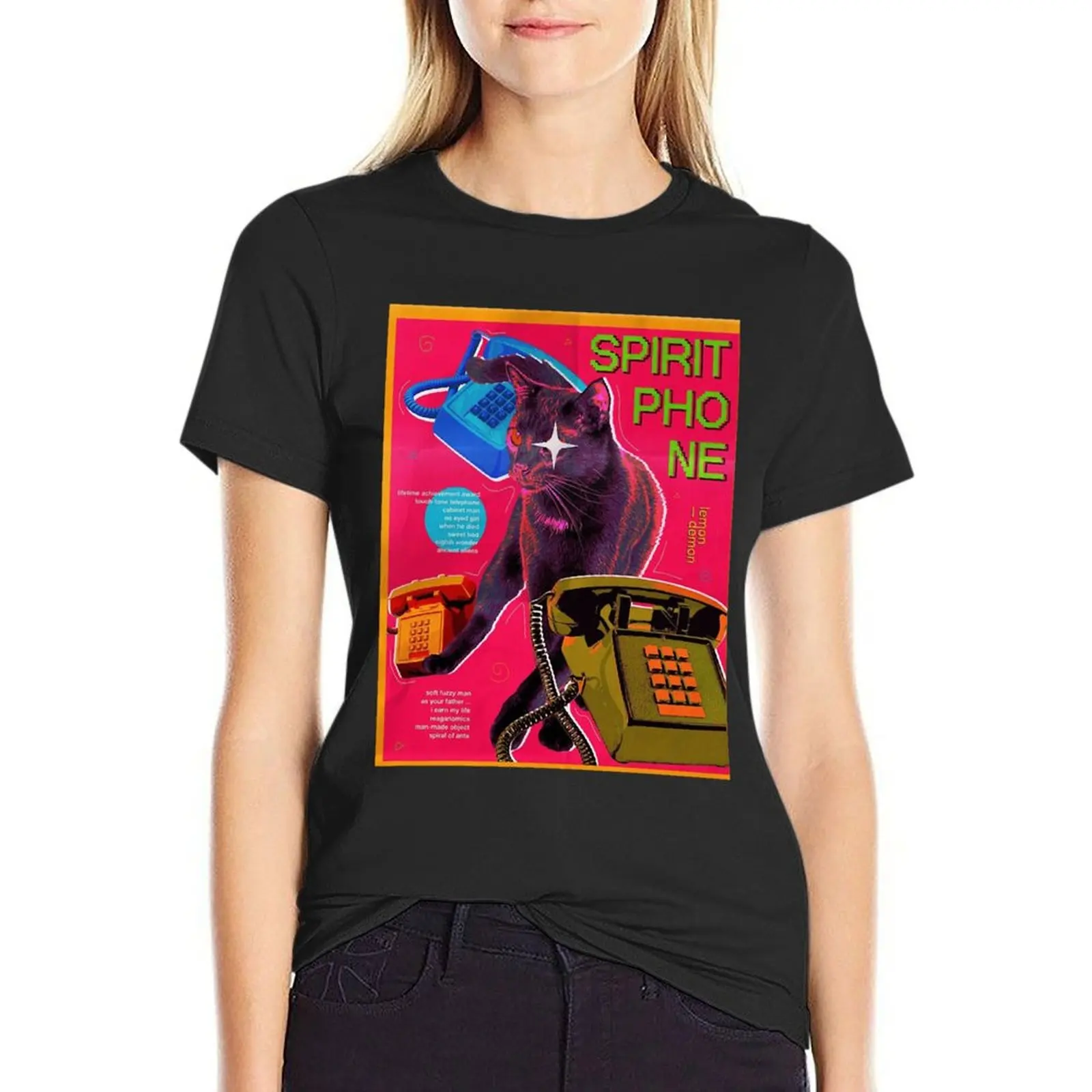 

spirit phone - lemon demon T-Shirt new edition anime graphics western t-shirt dress for Women