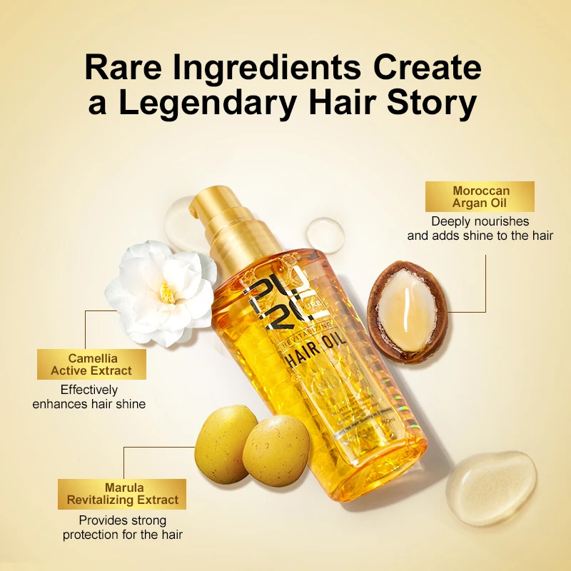 PURC Argan Hair Serum Oil Repair Frizz Dry Damaged Scalp Treatments Smoothing Nourishing Improvement Hair Serum Care Products - Image 5