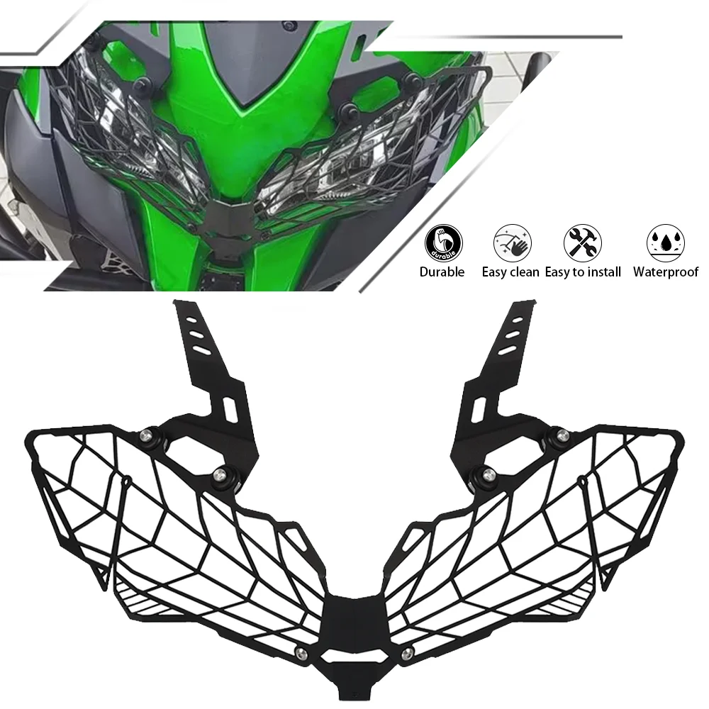 2022 2023 For Kawasaki Versys 1000 VERSYS1000 KLE1000 2019 2020 2021 Headlamp cover Headlight Grill Guard Protection Cover