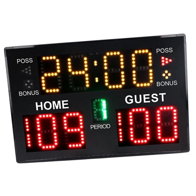 Digital Basketball Scoreboard 11 Digit LED Electronic Multisport Indoor Tabletop For Game Training Volleyball Wrestling