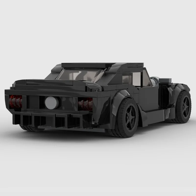 307 PCS Speed Hypercar 1965 Mustang Custom Blackstang MOC Customize Modular Building Block Popular Simple DIY Assembly Toy Gift