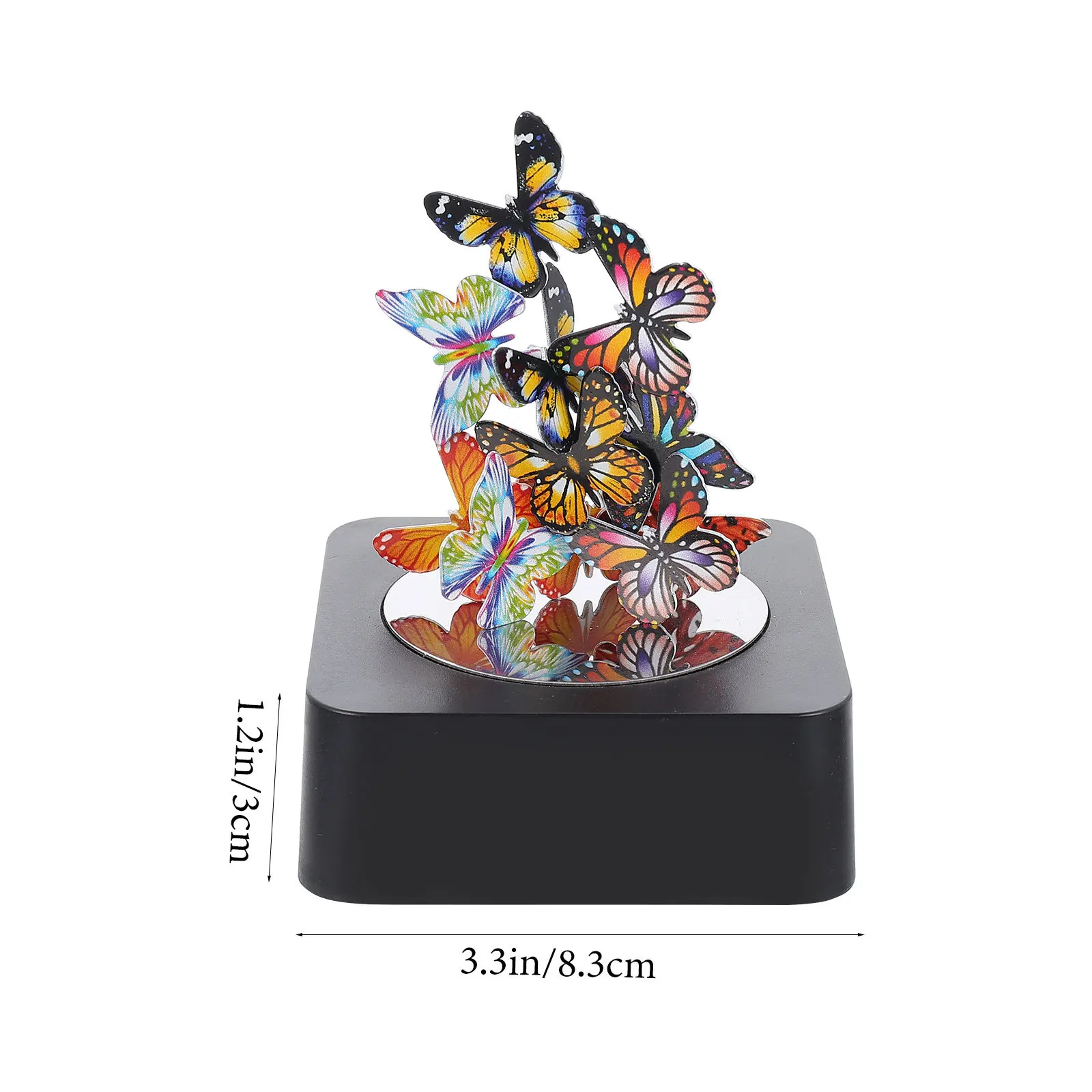 1 مجموعة من النحت المغناطيسي لتقوم بها بنفسك اللبنات فراشة الحرفية لمكتب مكتب الديكور ديكور المنزل غرفة سطح المكتب الملحقات