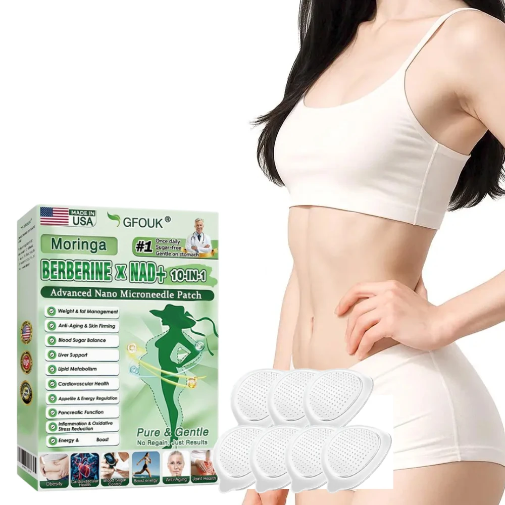 

Усовершенствованный нано-микронидл-пластырь для укрепления кожи - с берберином и NAD+, натуральные ингредиенты, для укрепления кожи и снижения веса, для ежедневного ухода за кожей женщин и мужчин.
