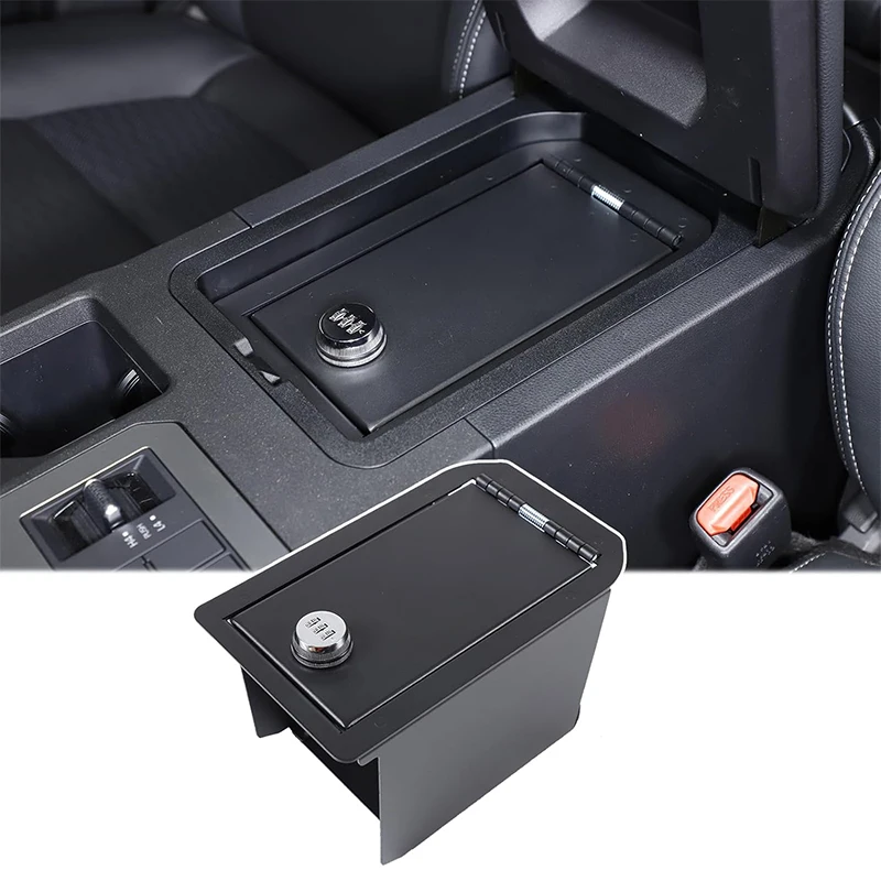 Car Center Console Armrest Lock Safe Vault Storage Box For Toyota Land Cruiser 250 Prado J250 LC250 2024 2025 Accessories