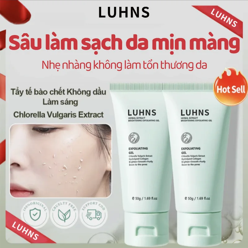 

Herbal Exfoliating Gel 50g Deep Cleanse Gentle Brighten Moisturize Skin