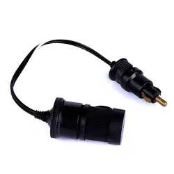 FOCAN DC 12V 24V EU Plug For BMW Hella Motorcycle Charger Car Cigarette Lighter Cable