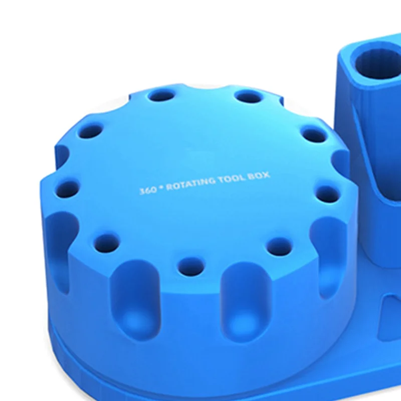 AF95 - Obrotowy stojak do przechowywania śrubokrętów do naprawy telefonów komórkowych, magnetyczny organizer na narzędzia, obrotowy o 360 stopni.
