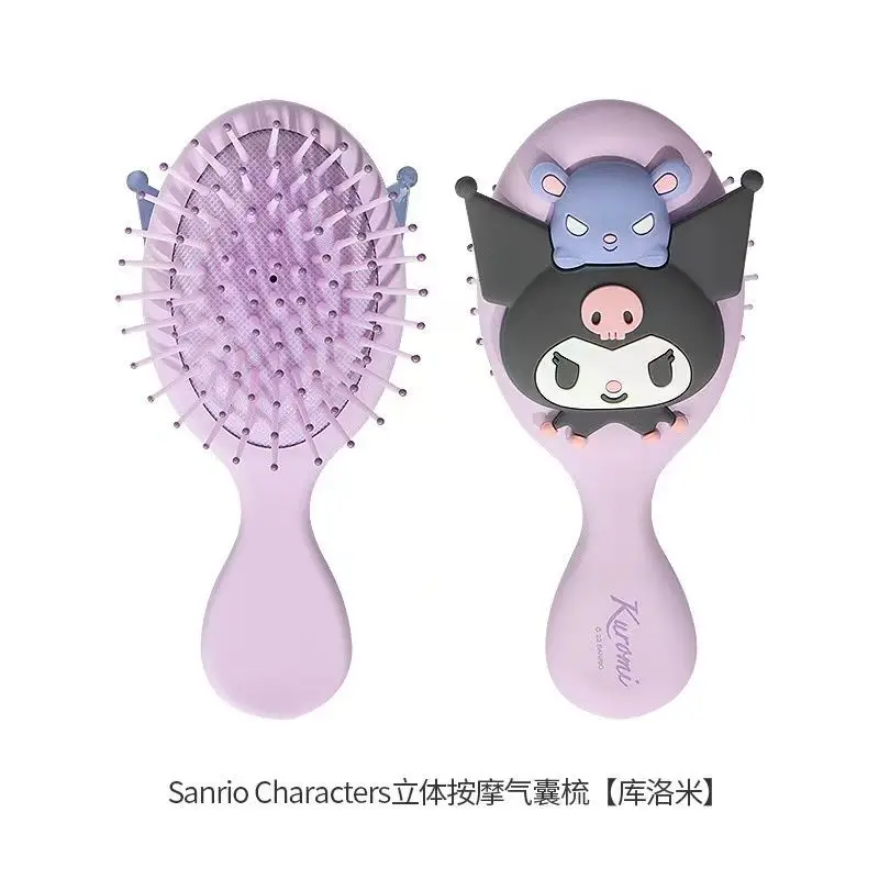 Sanrio Air Cushion Comb Hello Kitty Kuromi Cinnamoroll Anime Hair Brush Women Massage Barber Accessories Birthday Gift Hot Sales