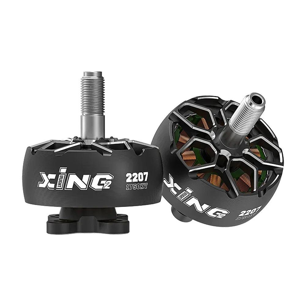 IFlight XING2 2207 2750KV/1750KV 4-6S محرك بدون فرشاة مع عمود سبائك التيتانيوم 5 بوصة المروحة لطائرة Nazgul Evoque F5 FPV بدون طيار