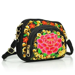 Vintage Women Handbag Hmong Vintage Tote Messenger Hippie Ethnic Shoulder Bag Embroidery Boho 2024