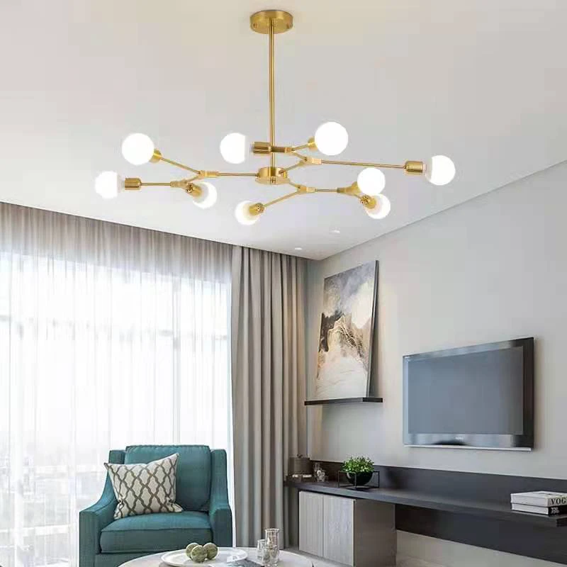 Modern Home LED Chandelier Living Room Decoration  Bedroom  Restaurant Light Study  Molecular Formula Chandelier Lighting