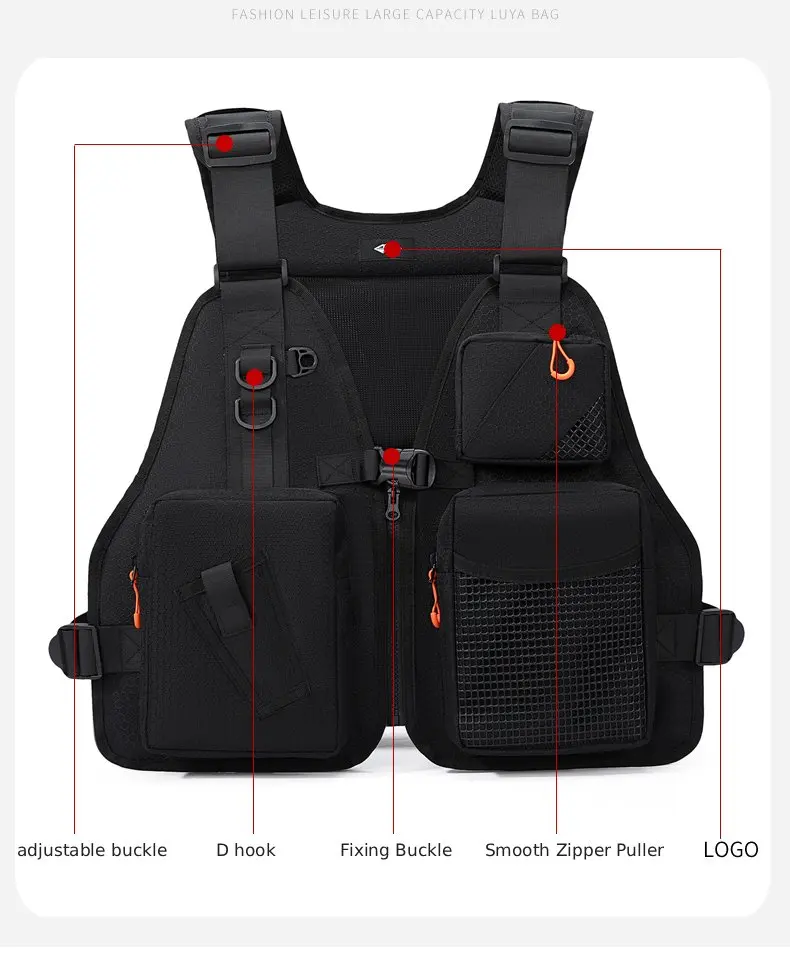 Outdoor-Camping-Kletter-Fahrrad-Rucksack-Sportweste Angeltasche Reisetasche Lauf-Workout-Rucksack Reittasche – Detail 6