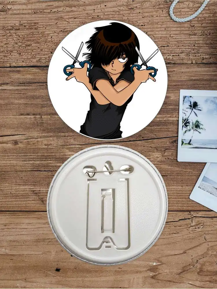 Urabe Mikoto KanojoX Game Anime Character Badge Brooch anchor Peripherals Pin Personalized Cartoon Hat Pupil Children's gift