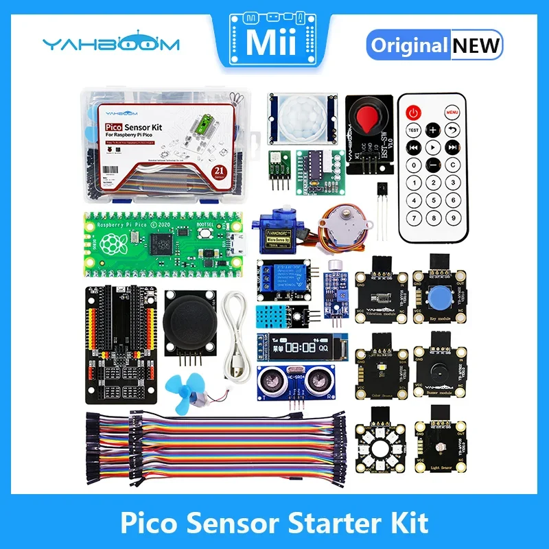 Pico Sensor Starter Kit Lernset für Raspberry Pi Pico STEM DIY Projekte Programmierkit