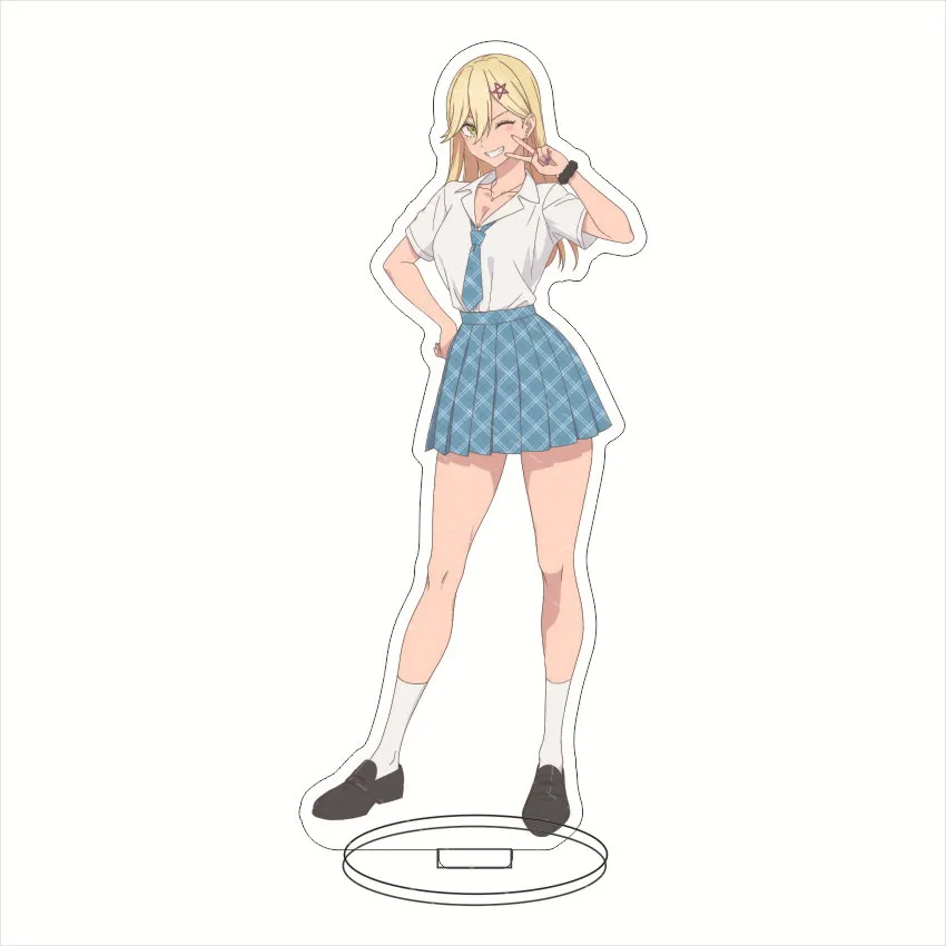 

15cm Anime 2.5 Dimensional Seduction Nitengo Jigen no Ririsa Mikari Tachibana Ririsa Amano Acrylic Stand Figure Display gifts